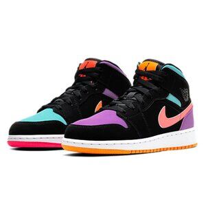 Jordan 1 "Candy" sneakers | multi / colorful | sz 7Y fits women 8.5 | GUC